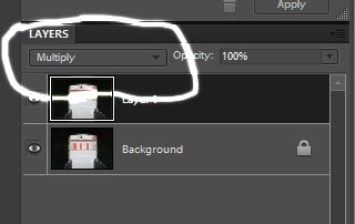 Слои Photoshop Multiply