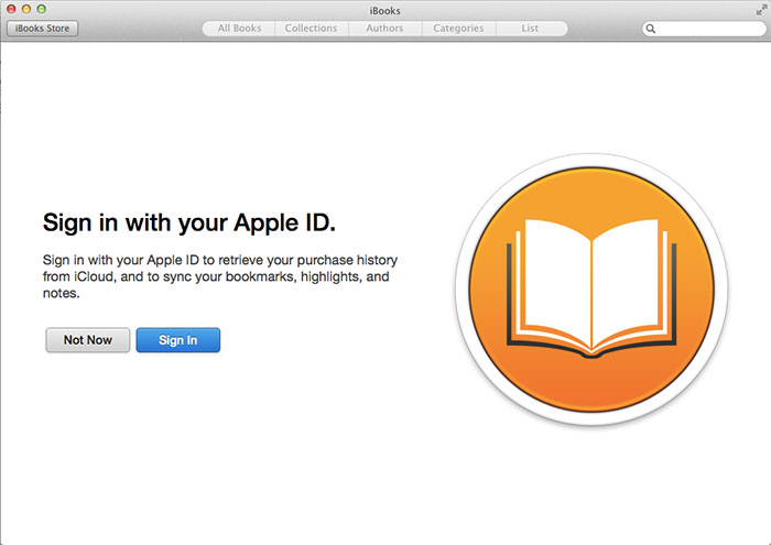 iBooks на MacOS Mavericks