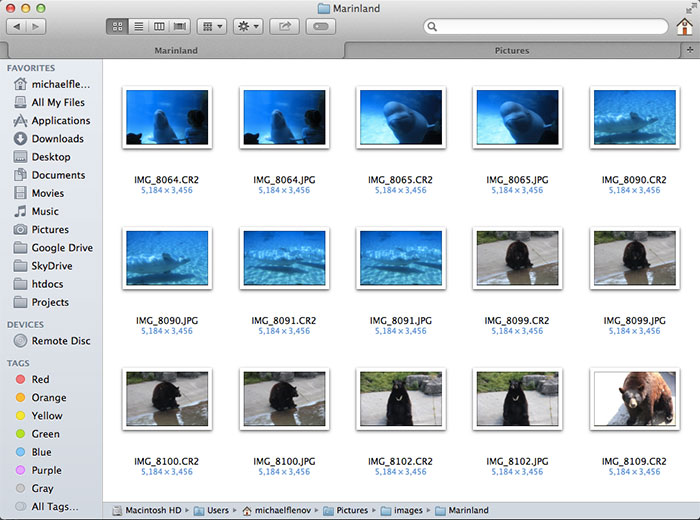 Закладки в файловом менеджере
