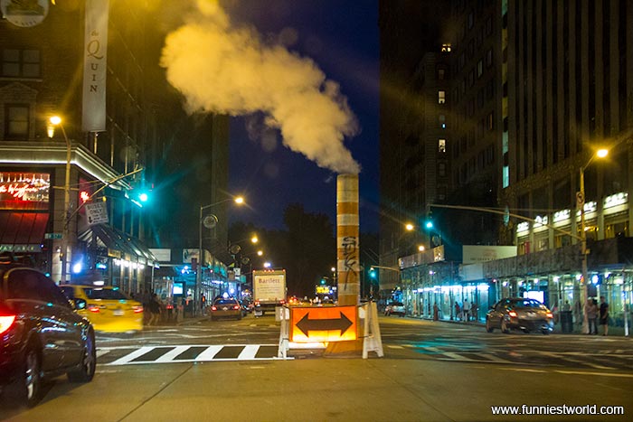 Дороги в Нью Йорке ночью